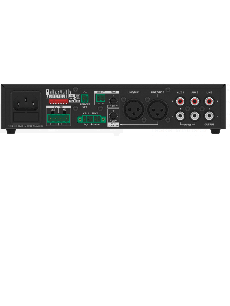 BOSCH M_U1201MUS - Amplificador Mixer 120W / 1 Canal / US