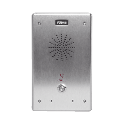 Intercomunicador IP 2 líneas SIP 2 relevadores con botón para llamada anti-vandálico IP65 e IK10 PoE