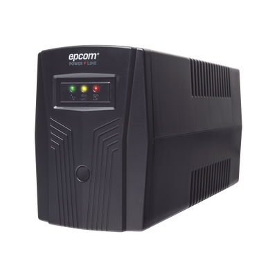 UPS de 850VA/510W / Topología Línea Interactiva / Entrada y Salida 120 Vca / Regulador de Voltaje AVR 80-150 Vca / Clavija NEMA 5-15P / 4 Tomas NEMA 5-15R /Sin RJ11 ni RJ45