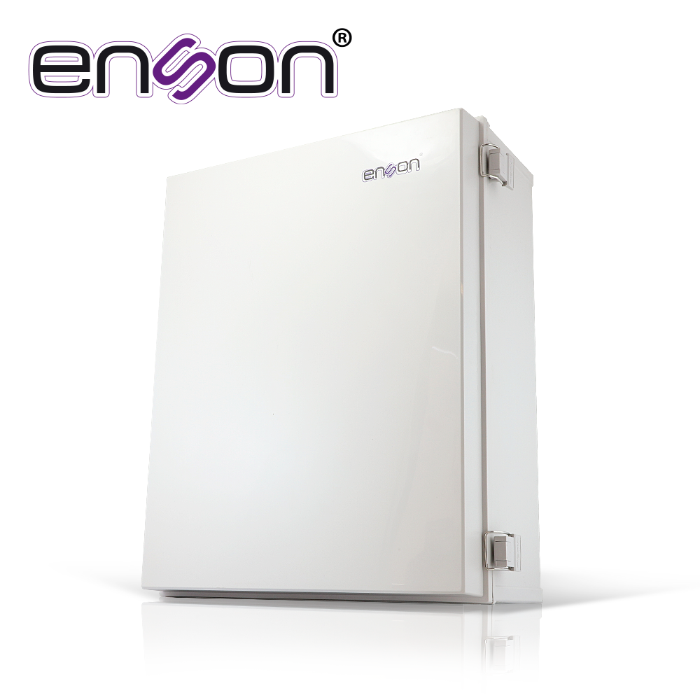 GABINETE TIPO NEMA ENSON ENS-PCE4050 DE POLYESTER 500X400X200MM IP66 / NEMA4 IDEAL PARA INSTALACION Y RESGUARDO DE EQUIPOS ELECTRONICOS EN INTEMPERIE