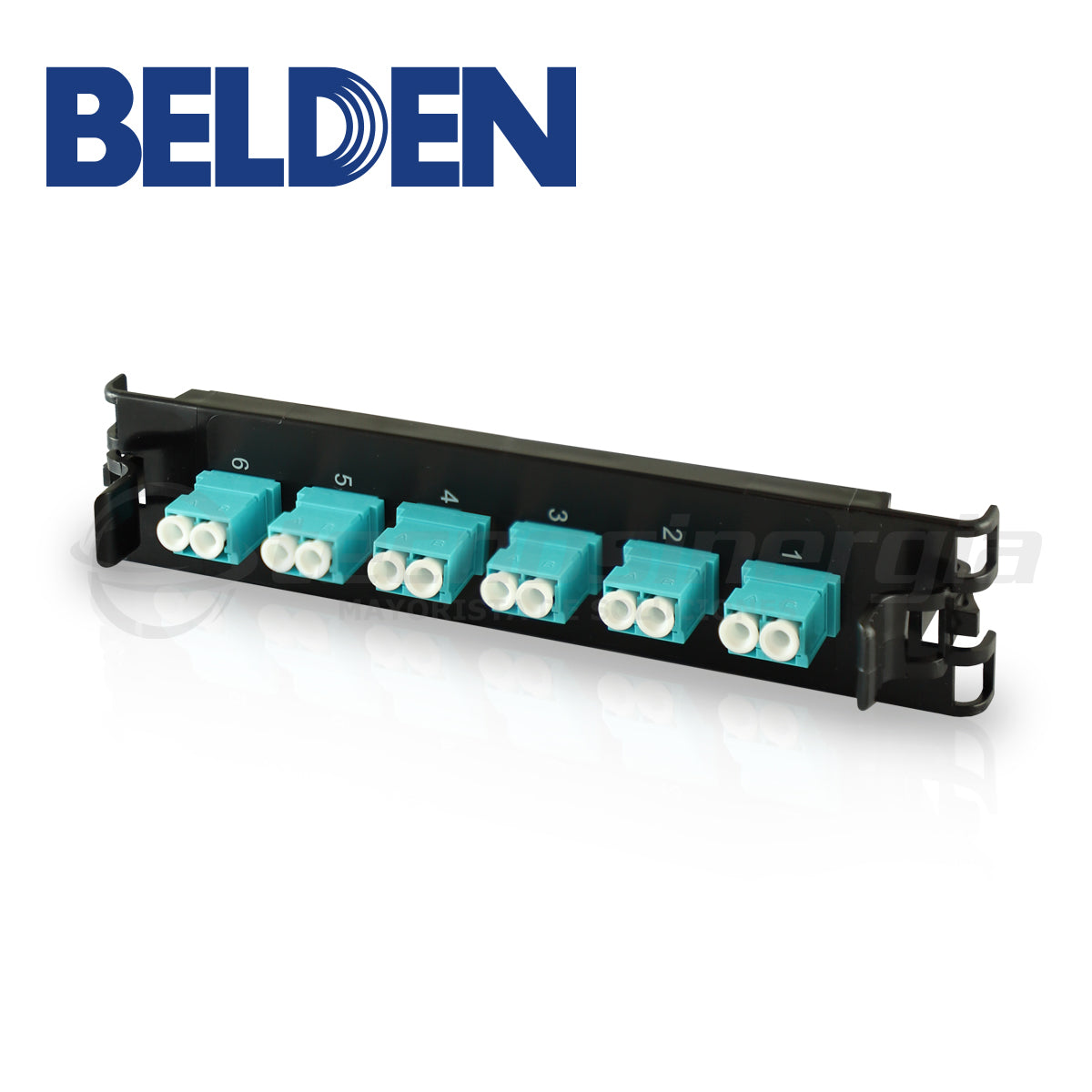PANEL DE FIBRA BELDEN FF3X06LD 6 PUERTOS DUPLEX LC 12 FIBRAS TIPO MULTIMODO OM3 LÍNEA ECX