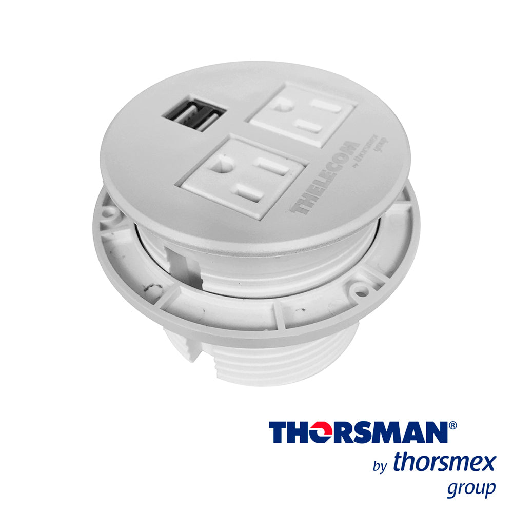 CONTACTO EMPOTRABLE THORSMAN 11000-83504
COLOR: BLANCO 2014CAJA CON 1 PIEZA CORRIENTE MÁXIMA: 15 A 1875 W CARGA DE USB: DC=5.1 V 2.1 A TENSIÓN NOMINAL: 125 V~ FRECUENCIA NOMINAL: 50-60HZ GRADO DE PROTECCIÓN AUTOEXTINGUIBLE: V2 CUENTA CON 2