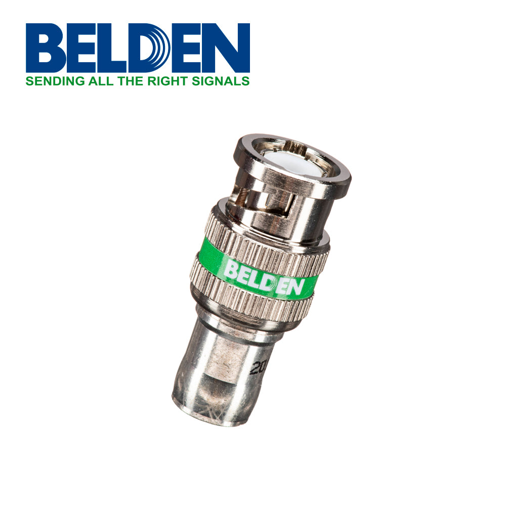 CONECTOR BNC BELDEN 1694ABHD1 PARA SDI-HD EN COAXIAL RG6. TIPO COMPRESION: 1PIEZA