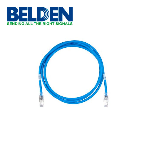 PATCHCORD FTP CAT6A BLINDADO BELDEN CAF1106010 FORRO PVC AZUL CMR-RISER 4 PARES CALIBRE CONDUCTOR 24 AWG 100% COBRE USO INTERIOR PARTES RELACIONADAS: CONECTORES MODULARES CAT6A BLINDADO PATCH PANEL CAT6A BLINDADO LONGITUD 10 PIES 3 METROS