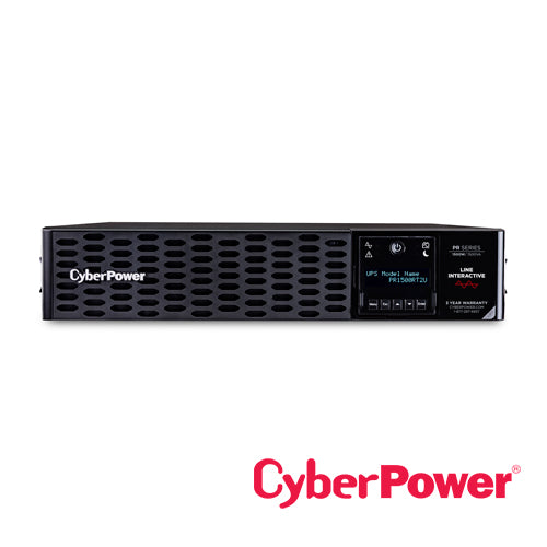 UPS CYBERPOWER PR1500RT2U 1500VA/1500W 120VCA ONDA SENOIDAL PURA LINEA INTERACTIVA TORRE/RACK 2U CONTACTOS 8XNEMA 5-15R USB SERIAL SNMP.