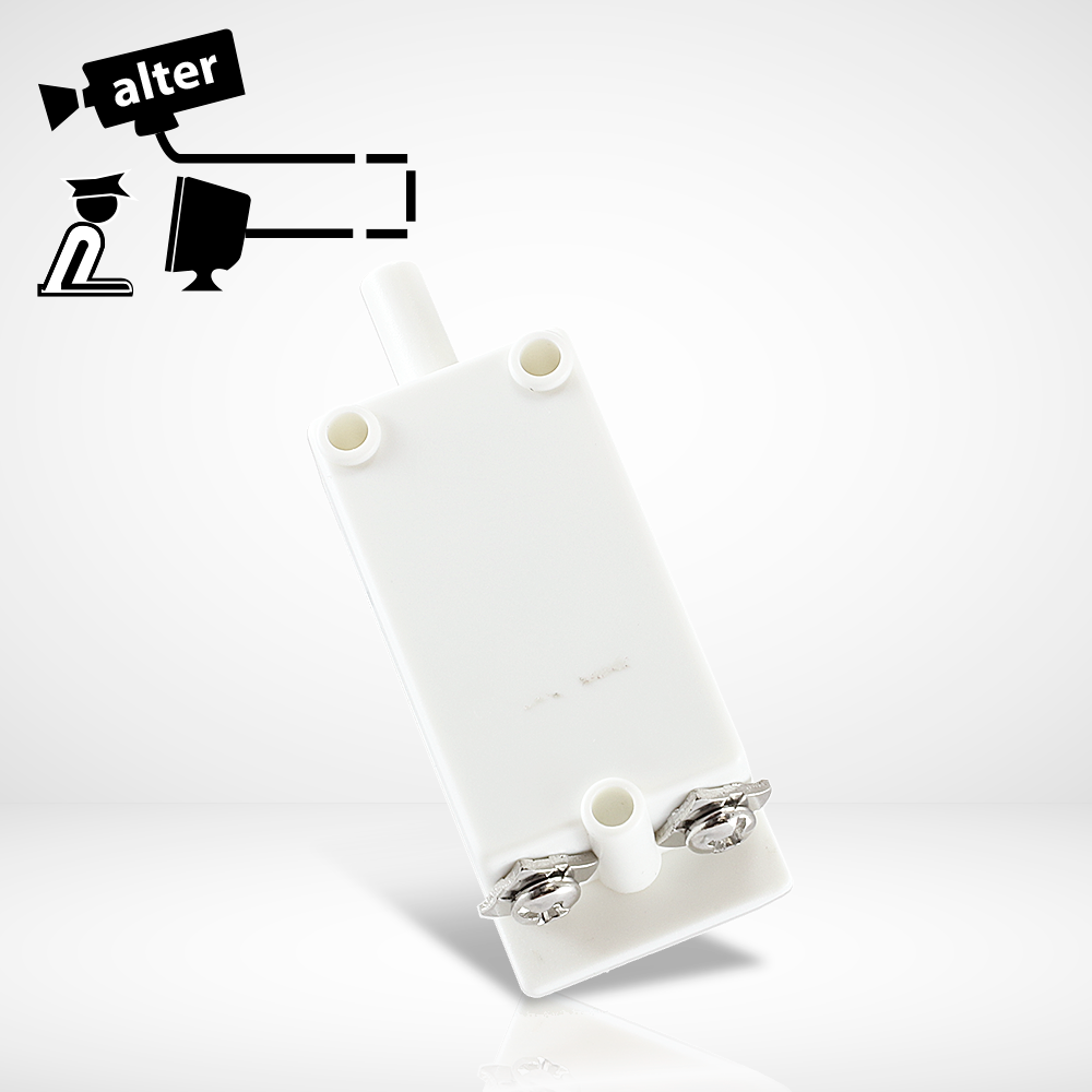 TAMPER PARA GABINETE TMP01 NORMALMENTE CERRADO (NC) BLANCO PARA GABINETES QUE REQUIEREN ESTAR CERRADOS
