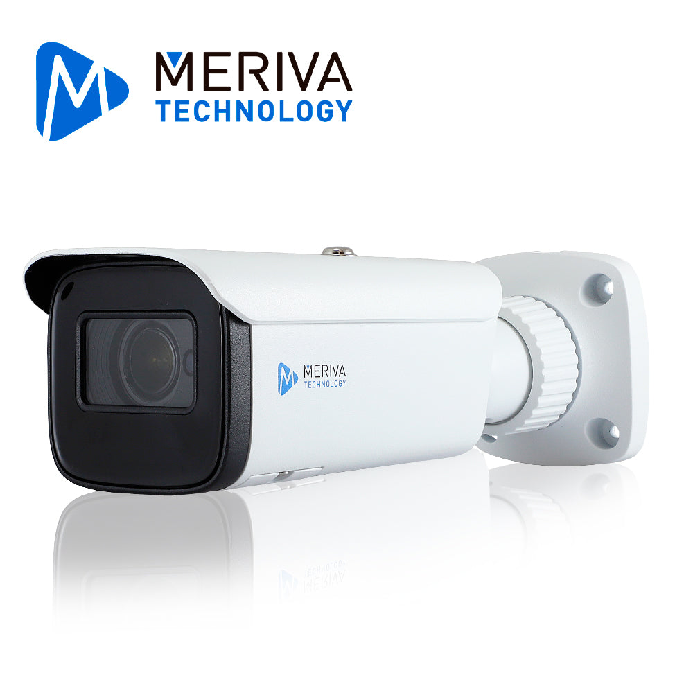 CAMARA HD BULLET MERIVA TECHNOLOGY MSC-2214 / 2MP / AHD/TVI/CVI/SD / LENTE VARIFOCAL 2.8 - 12MM / 50M IR / IP67 / METALICA / 12 VCD / COC