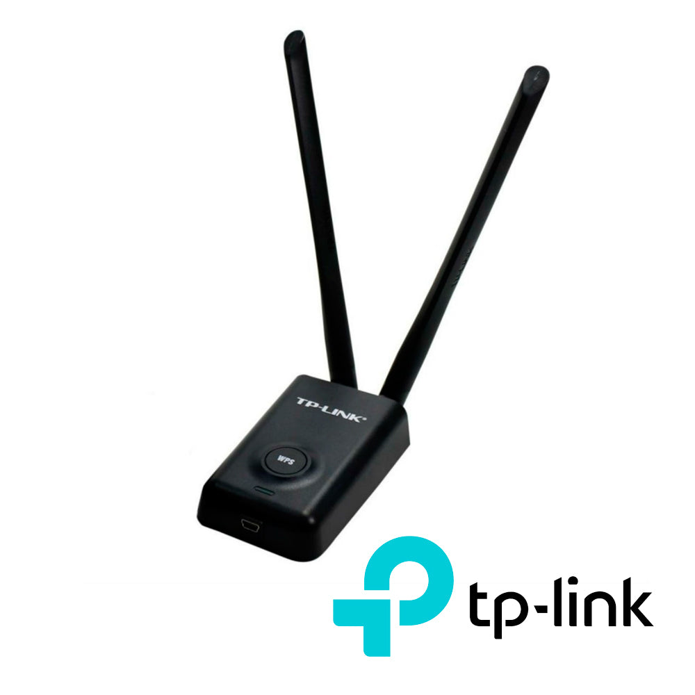 ADAPTADOR USB INALAMBRICO DE ALTA POTENCIA TP-LINK TL-WN8200ND 300 MBPS 2.4 GHZ ANTENAS 5DBI