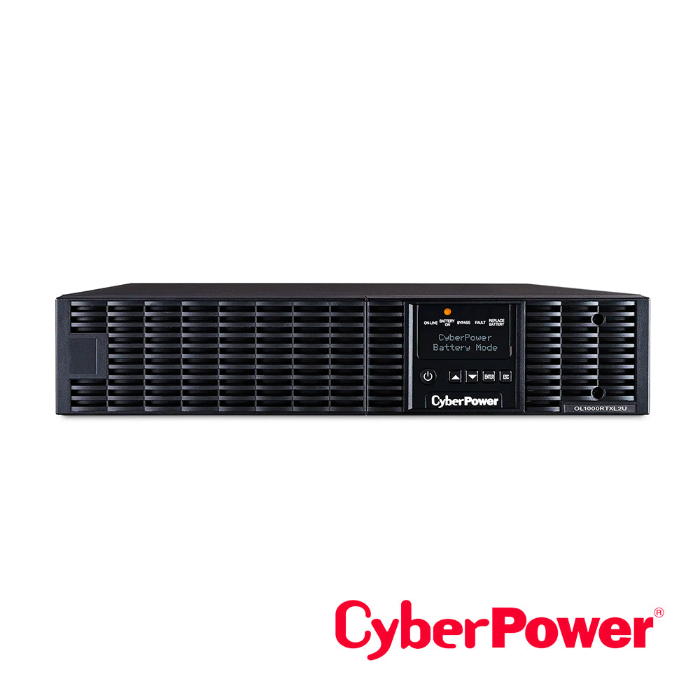 NO BREAK UPS TIPO TORRE OL1000RTXL2U CYBERPOWER 1000VA/900W/LCD INTELIGENTE/ 8 CONTACTOS CON RESPALDO-SUPRESION DE PICOS /DOBLE CONVERSION/ONDA SENOIDAL PURA/ PUERTOS RJ45/SERIAL/USB/ NO INCLUIDA TARJETA RED SNMP