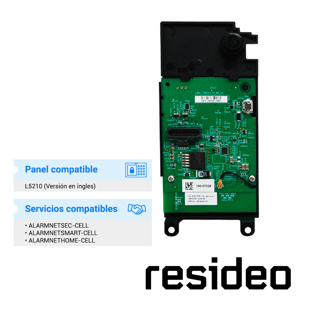 COMUNICADOR 4G / LTE-L57A RESIDEO COBERTURA CONFIABLE/ MULTI-GSM(2G 3G O 4G)/ CIFRADO AES DE 256BITS / COMPATIBLE CON PANEL L5210 (VERSION EN INGLES) / REQUIERE SUSCRIPCION AL SERVICIO DE ALARMNET