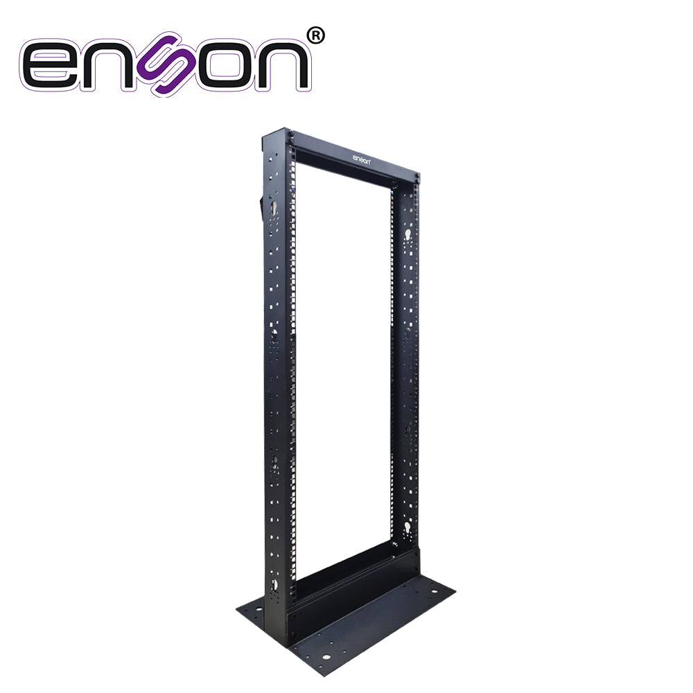 RACK VERTICAL ENSON ENS-RACK248 DE 25UR DOS POSTES EMPOTRABLE IDEAL PARA MONTAJE DE EQUIPOS DE RED Y CABLEADO ESTRUCTURADO  COMPATIBLE CON TODOS LOS ACCESORIOS DE RACKS Y GABINETES ENSON