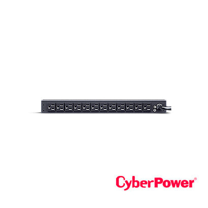 PDU CYBERPOWER PDU15B2F12R RACK 1UR / 120 VCA / 14 CONTACTOS NEMA 5-15R / PROTECCION 15A / UL