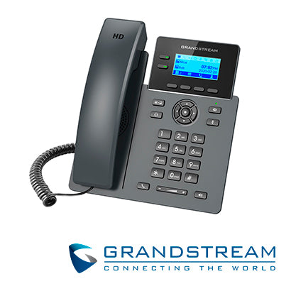 TELÉFONO IP GRANDSTREAM GRP2602P GRADO CARRIER 4 CUENTAS SIP 2 LÍNEAS COMPATIBLE CON GDMS CONFERENCIA DE 5 VÍAS EHS SOPORTA POE NO INCLUYE ADAPTADOR DE CORRIENTE