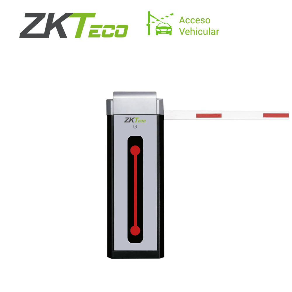 BARRERA VEHICULAR ZKTECO CMP300L CON BRAZO TELESCOPICO RECTO SENTIDO IZQUIERDO VELOCIDAD DE CIERRE 3 SEGUNDOS ALIMENTACION ELECTRICA 110VCA APERTURA MANUAL EN CASO DE FALLA ELECTRICA COMPATIBLE CON PANELES DE ACCESO ANTENAS VEHICULARES Y CAMARAS LP