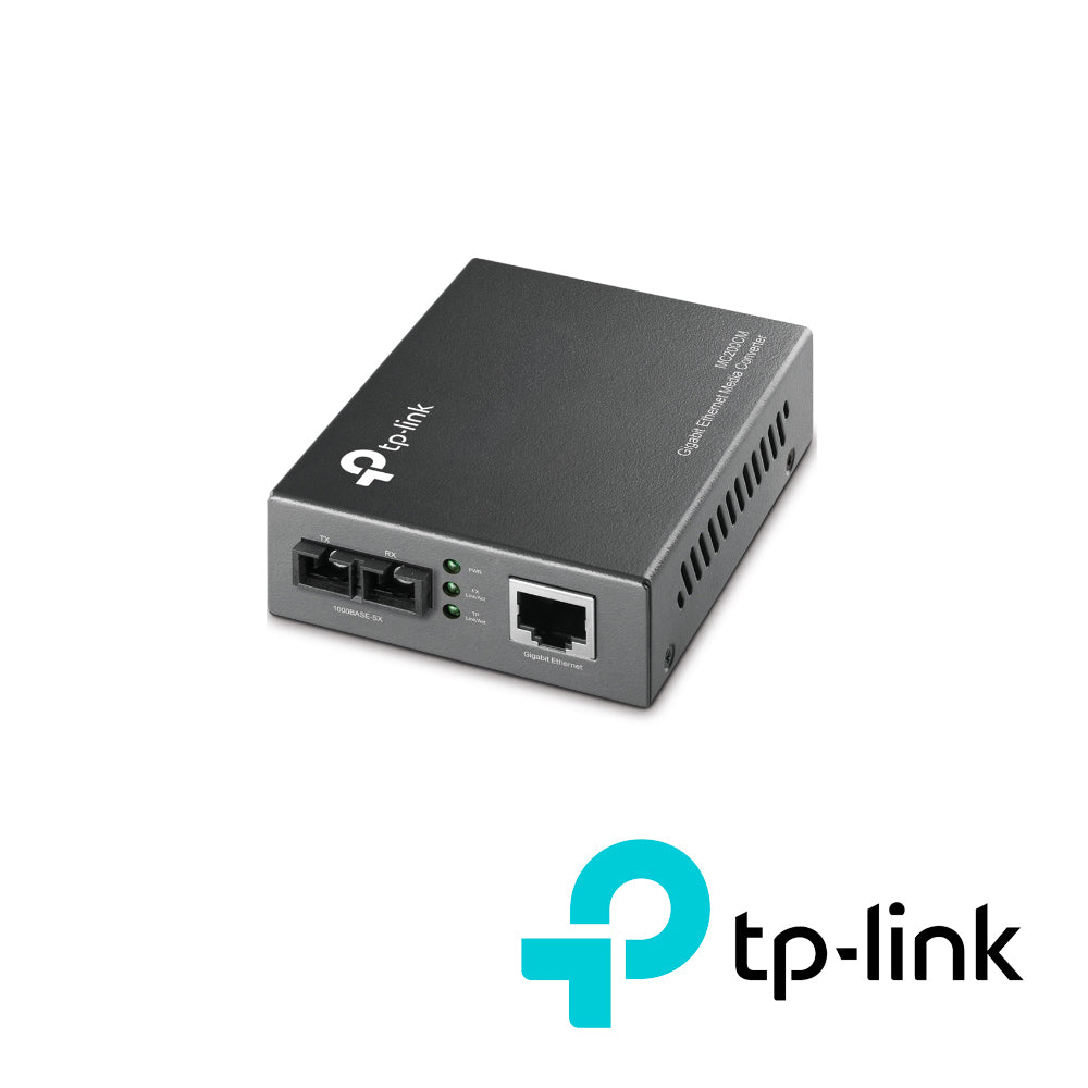 CONVERTIDOR DE MEDIOS TP-LINK MC220L / FIBRA 1000BASE-SX A UTP 1000BASE-T / MULTIMODO (850 nm) / DISTANCIA 550 m