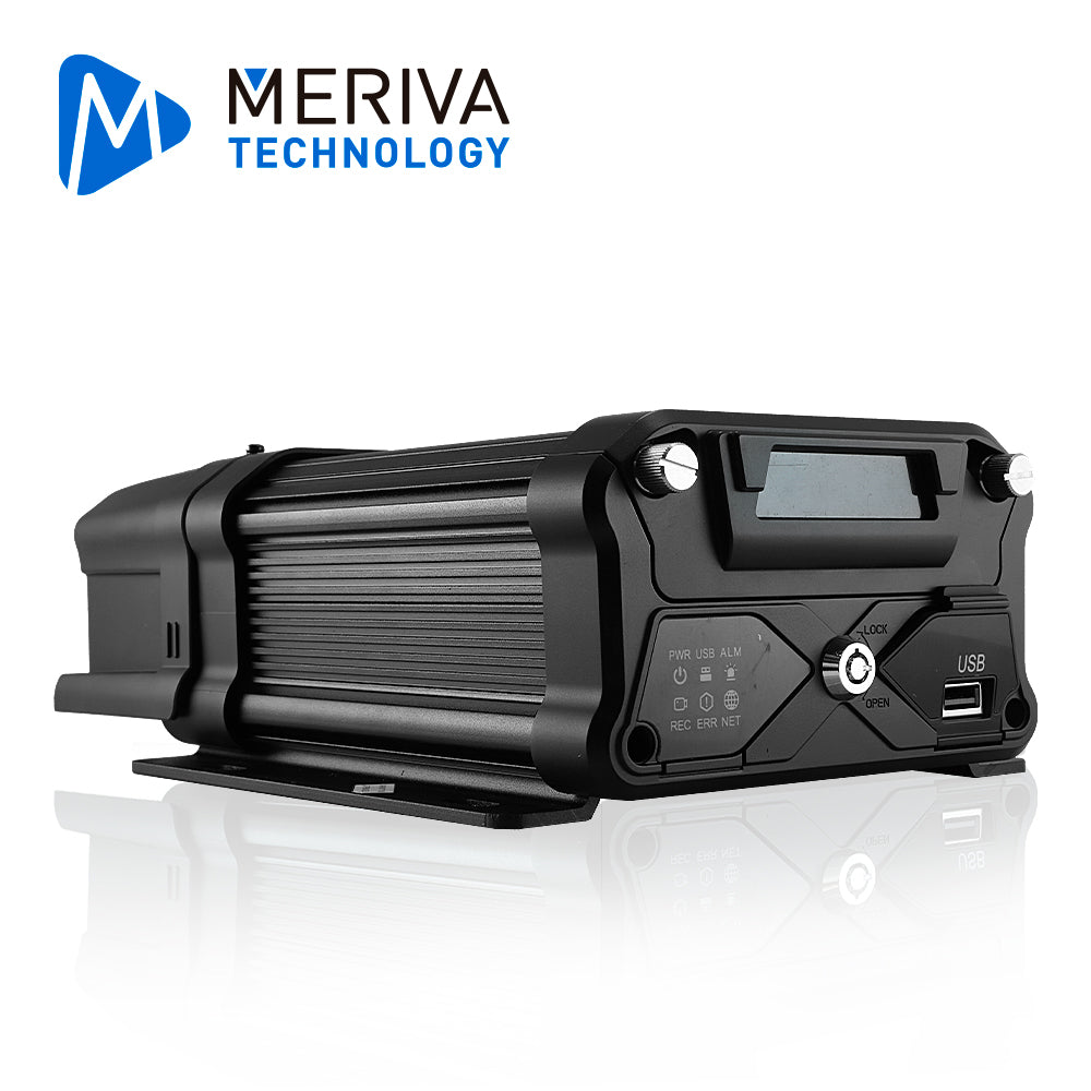 DVR MOVIL AHD MERIVA TECHNOLOGY MX3N-GW4 HIBRIDO / 4CH AHD / 4CH IP / 1080P / MÓDULO GPS / MÓDULO 3G 4G  / MÓDULO WIFI / SOPORTA TARJETA SD CLASE 10 / SOPORTA DISCO DURO 2.5 PULGADAS / CONECTORES DIN DE AVIACIÓN 4 PINES Y 6 PINES / G-SENSOR / COMPAT
