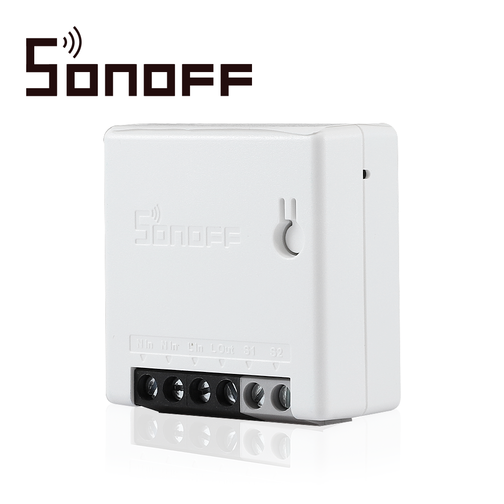 APAGADOR DE PARED INWALL ON/OFF SONOFF MINIR2 SMART INALAMBRICO WIFI PARA SOLUCION DE SMART HOME CON TEMPORIZADOR PARA IOS Y ANDROID COMPATIBLE CON ALEXA/GOOGLE HOME/IFTTT 1CH WIFI 2.4GHZ