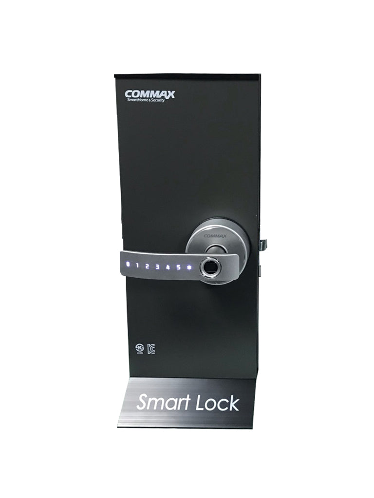 COMMAX CDL800WL - Cerradura biométrica inteligente con capacidad para 100 huellas  teclado touch para 4 passwords y fácil instalación