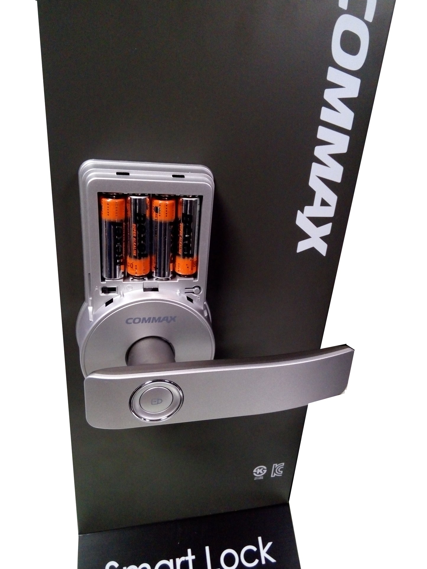 COMMAX CDL800WL - Cerradura biométrica inteligente con capacidad para 100 huellas  teclado touch para 4 passwords y fácil instalación