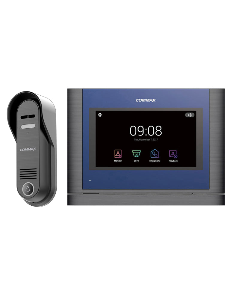 <h1>VIDEO PORTERO</h1></br><p>Un video portero es un aparato que nos permite tener control de quién accede y quién no a nuestras instalaciones u hogares de modo que el video portero CMV70MA junto con un frente de calle DRC4CPHD nos facilitan esta fu
