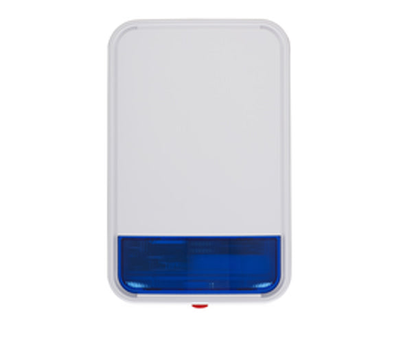 DSC PG9911BBATT -  Sirena con luz estroboscópica exterior 110 dB  c/batería Inalámbrica  Power G compatible con NEO  PRO  Qolsys e IoTega