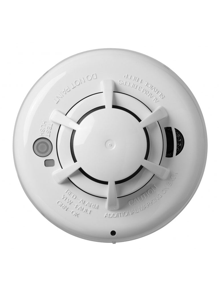 DSC PG9936 - Detector de humo y calor inalámbrico con tecnología Power G compatible con NEO  PRO  Qolsys e IoTga