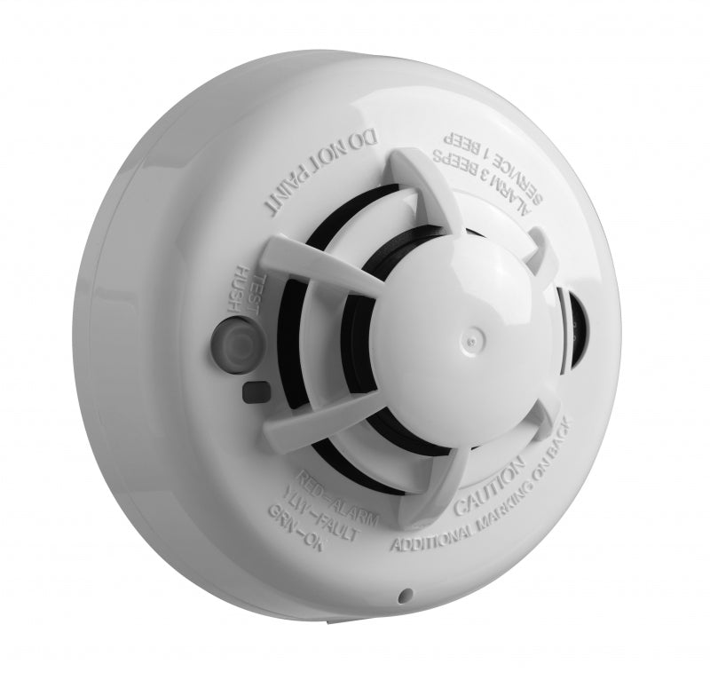 DSC PG9936 - Detector de humo y calor inalámbrico con tecnología Power G compatible con NEO  PRO  Qolsys e IoTga