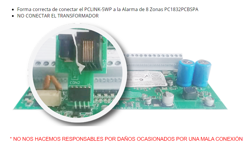 DSC PCLINK5WP - Módulo Para Interfaz De Programación De Equipo DSC
