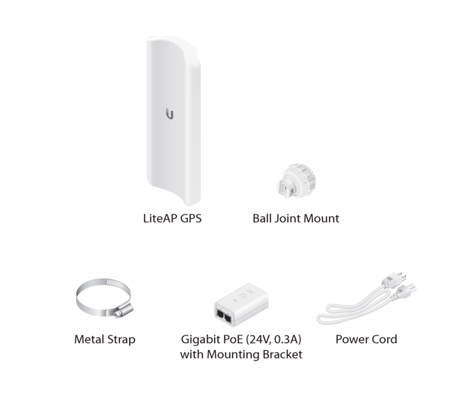 UBIQUITI LAP-GPS - Radio con antena integrada Airmax AC 5.8GHz de exterior con antena sectorial de 17 dBi y 90 grados de apertura. Potencia de 25 dBm rendimiento hasta 450 Mbps y sincronización GPS. #UBIYD
