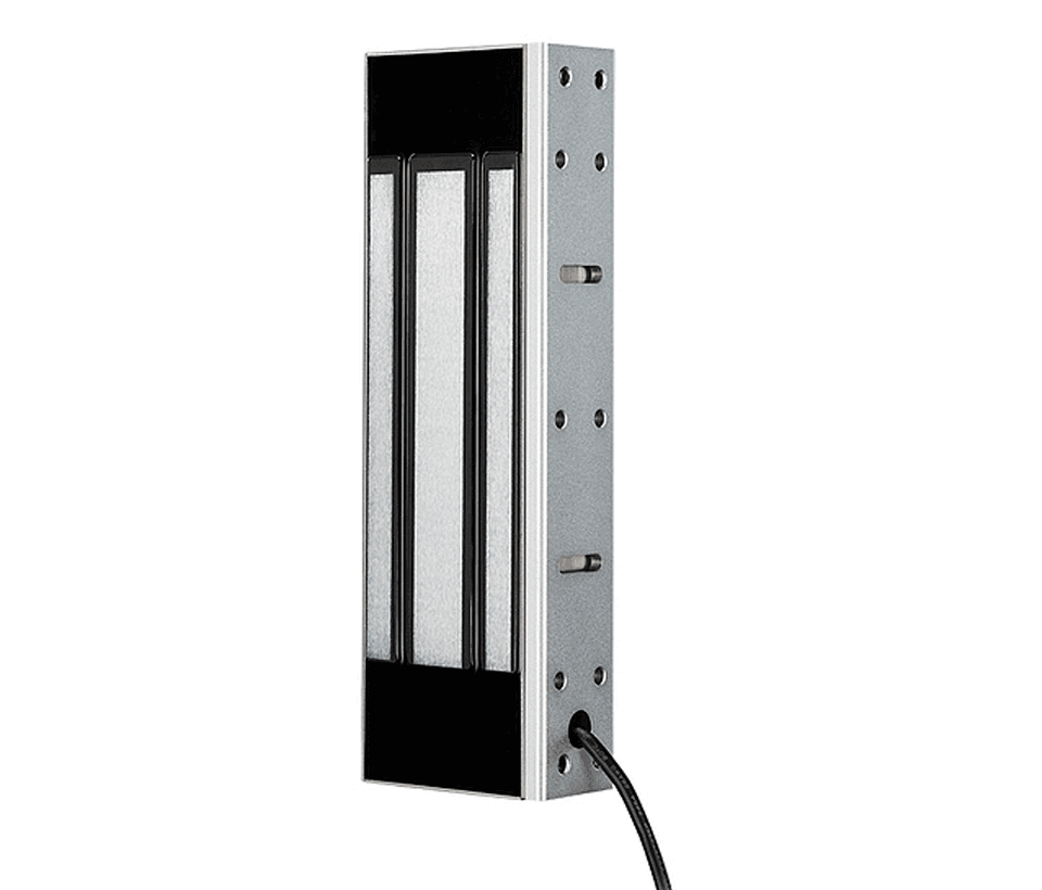 YLI YM500NW - Cerradura Magnética para exterior IP68 / Fuerza de Sujeción 500Kg /1200Lb / Voltaje Dual 12v / 24VDC / Compatible con Soporte MBK500NZLW / Puertas de madera vidrio metálica