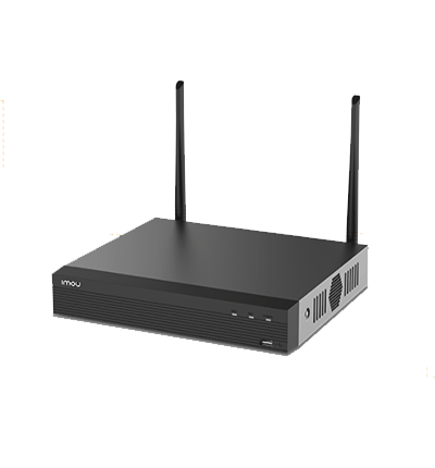 IMOU KIT/NVR1104HS-W/4-G22 - Kit de 4 Camaras Inalámbricas de 2 Megapixeles/ WiFi/ Disco Duro de 1 TB Incluido/ H.265+/ NVR con Antena Dual Mimo 2x2/ Auto-Emparejamiento/ Microfono Integrado/ IR de 30 Mts/ Ranura MicroSD/ Uso Exterior