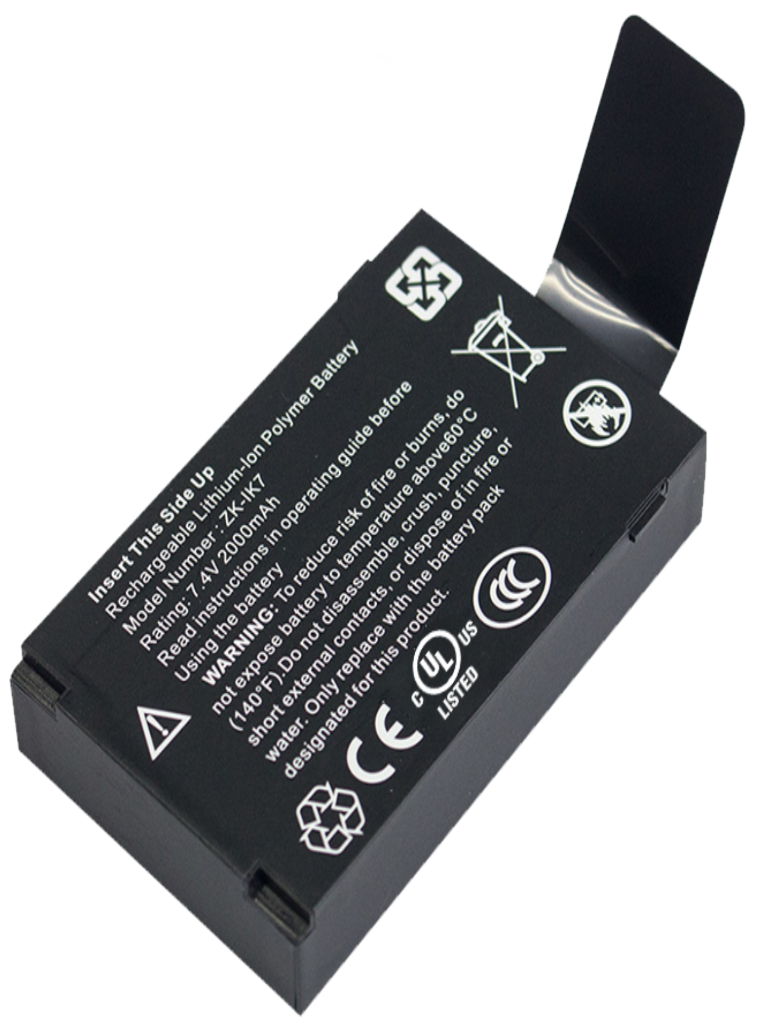 ZKTECO IK7 - Batería de Respaldo para Terminales de Control de Asistencia y Acceso Básico: UFACE800 SFACE900 G3 y G3PRO