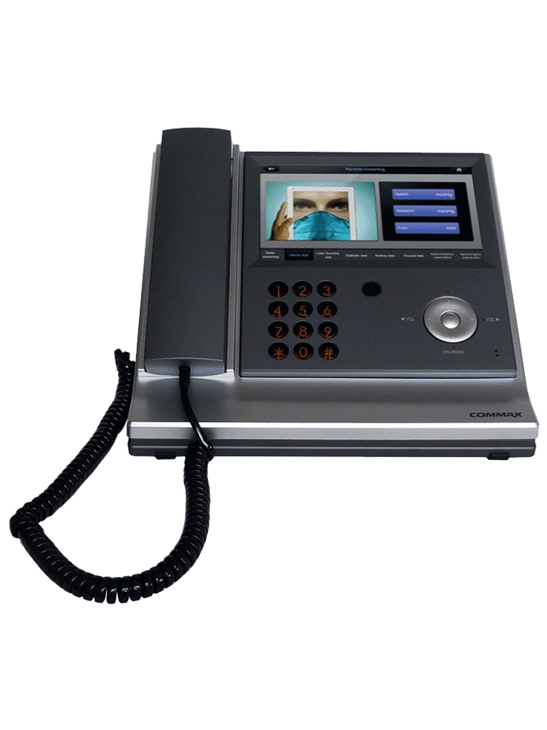 COMMAX JNS70MN - Unidad de intercomunicación por voz para sistema de llamado de enfermería / Identificación de habitación y número de cama / Interconexión con JNSPSM a 4 hilos