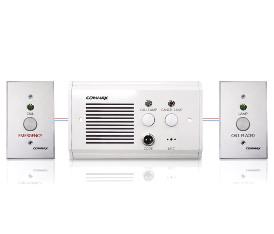COMMAX ES400 - Botón de emergencia para sistema de llamado de enfermería / Compatible con JNS4CS / Instalación en sanitario y lavabo