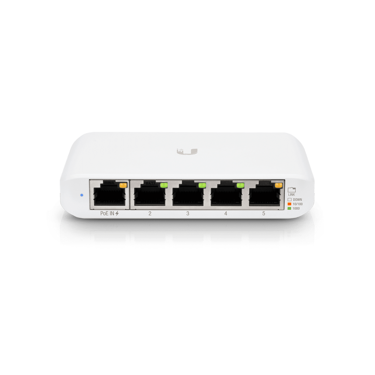 UBIQUITI USW-FLEX-MINI Switch UniFi Administrable Compacto de 5 Puertos 10/100/1000 Mbps entrada de PoE 802.3af/at
