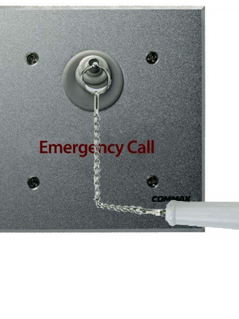 COMMAX ES420 - Botón de emergencia con cadena para sistema de llamado de enfermería / Uso en regaderas  con protección contra agua / Conexión con JNS4CS a 2 hilos / Activa luz de corredor
