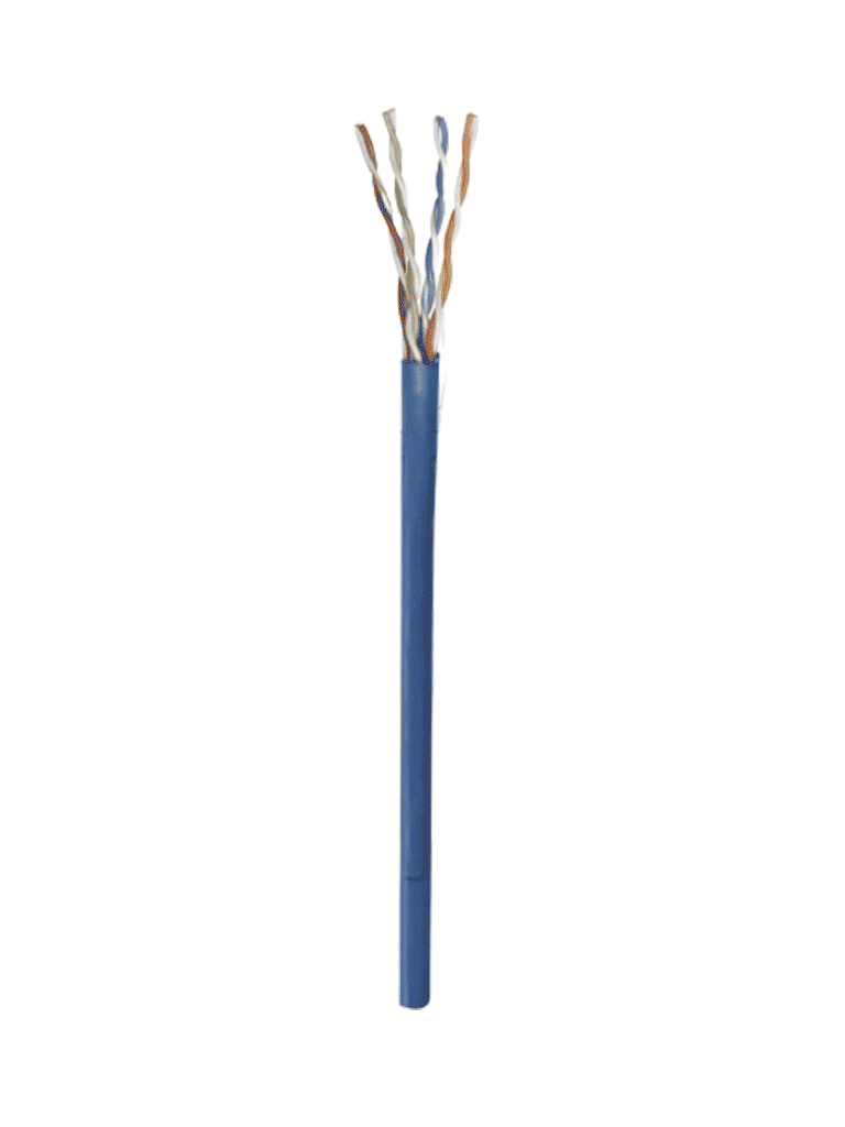 INTELLINET 705059 Bobina de Cable UTP Cat6 Sólida 100% cobre Cable UTP Filamento sólido 23 AWG 100% cobre clasificación CM 305 m Azul