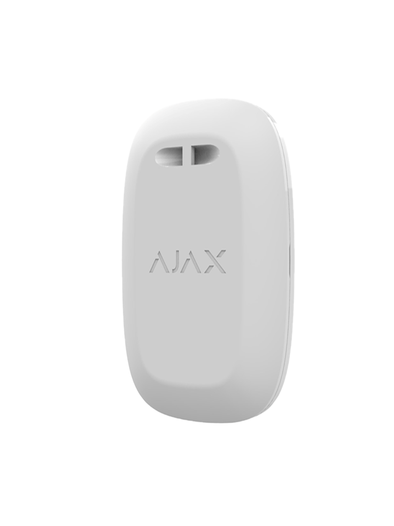 AJAX Button W - Botón inteligente multifuncional. Botón de pánico / Control de dispositivos de automatización / Silenciar alarmas de detectores de incendios. Color Blanco (28203.26.WH3)