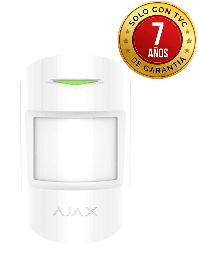 AJAX CombiProtectW - Detector inalámbrico combinado de rotura de cristal y movimiento. Color Blanco (28267.06.WH3)