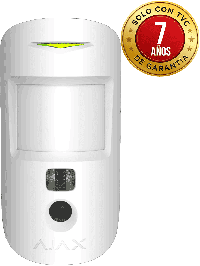 AJAX MotionCam W - Detector de movimiento con Verificación fotográfica. Color Blanco (27383.23.WH3)