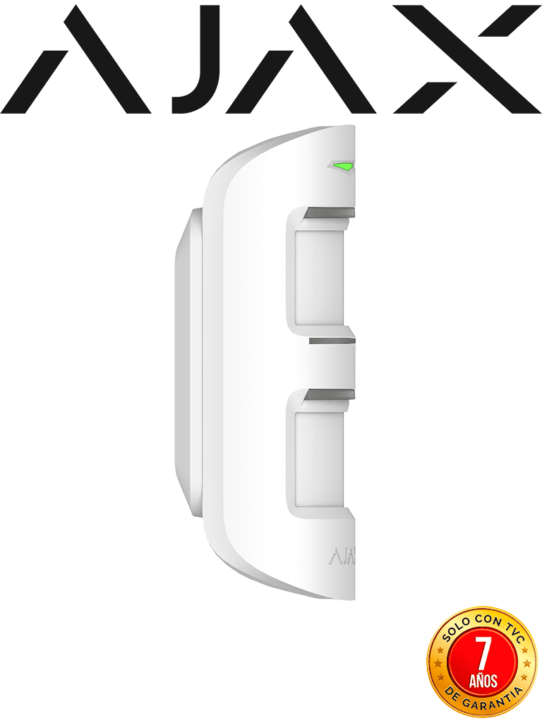 AJAX MotionProtect Outdoor W - Detector de movimiento inalámbrico para exterior con sistema anti-enmascaramiento avanzado. Color Blanco (28302.33.WH3)