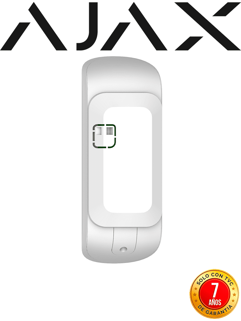 AJAX MotionProtect Outdoor W - Detector de movimiento inalámbrico para exterior con sistema anti-enmascaramiento avanzado. Color Blanco (28302.33.WH3)