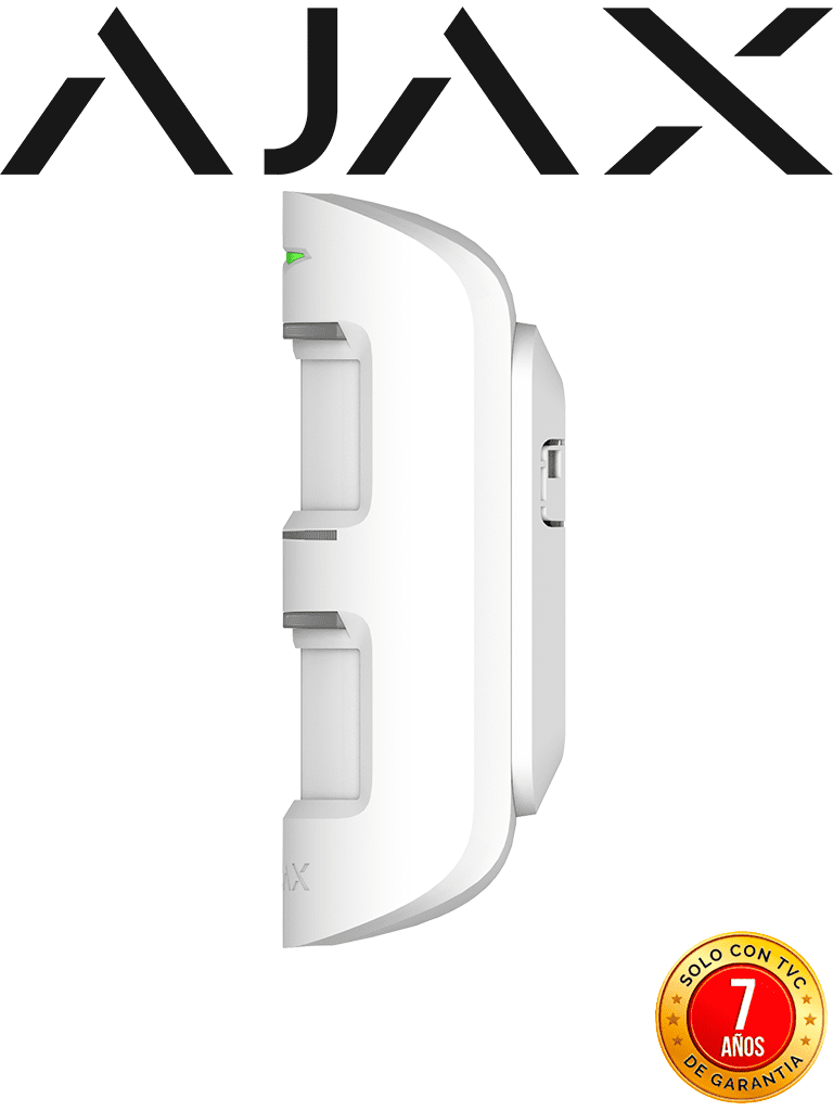 AJAX MotionProtect Outdoor W - Detector de movimiento inalámbrico para exterior con sistema anti-enmascaramiento avanzado. Color Blanco (28302.33.WH3)