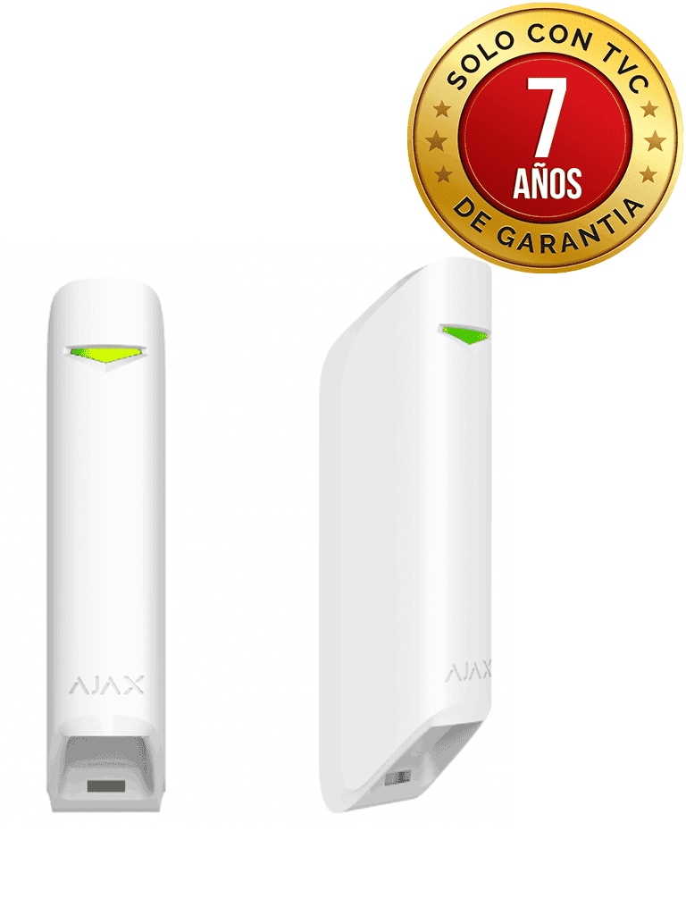 AJAX MotionProtect Curtain W - Detector de movimiento de ángulo estrecho para uso en interiores. Color Blanco (28301.36.WH3)
