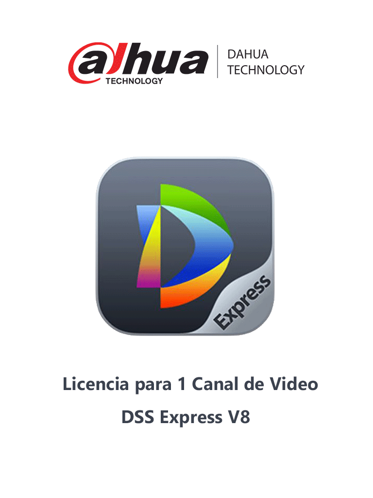 DAHUA DHI-DSSExpress8-Video-Channel-License - Licencia para 1 Canal de Video Adicional de Software DSS Express versión 8/ Compatible con Camaras IP NVR s y DVR s/
