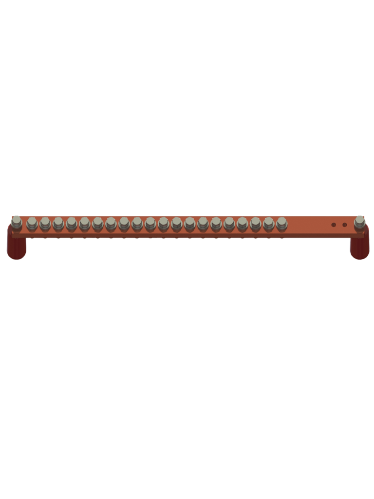 PARRES BCU1/4X1X19-INOX Barras de Conexión a Tierra / Diseñadas para concentrar los circuitos eléctricos que posteriormente van a ser puestos a tierra para los sistemas de telecomunicaciones.
