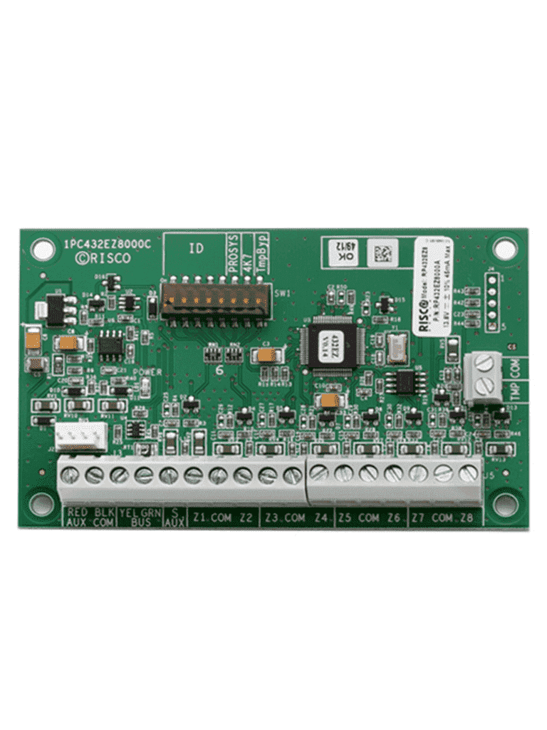 RISCO RP432EZ8 - Expansor de 8 Zonas / Seleccion de Resistencias EOL / Compatible con LightSYS Plus+
