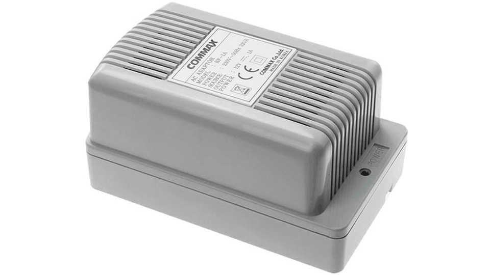 COMMAX RF2A - Fuente de alimentación 24V DC 1A distribuidores de piso y edificio de la línea departamental de videoporteros Modum y de audio