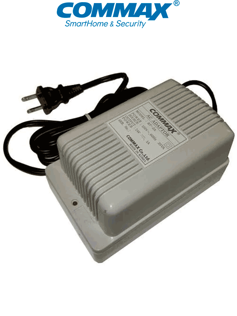 COMMAX RF2A - Fuente de alimentación 24V DC 1A distribuidores de piso y edificio de la línea departamental de videoporteros Modum y de audio