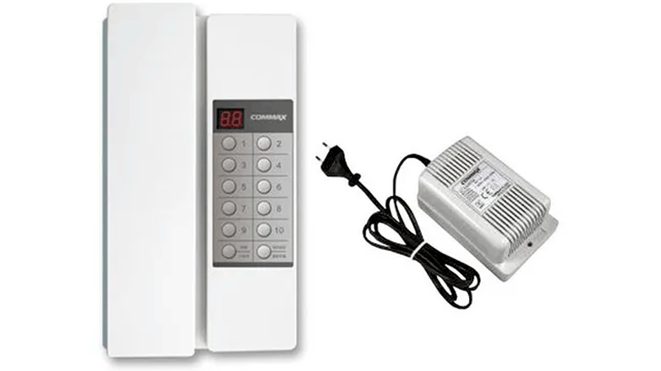 COMMAX RF2A - Fuente de alimentación 24V DC 1A distribuidores de piso y edificio de la línea departamental de videoporteros Modum y de audio